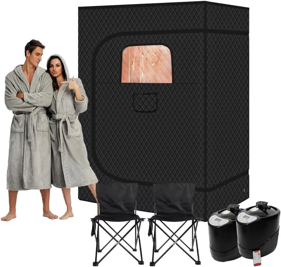 Sauna, diseño plegable, mando a distancia, función de vapor, 3 L, 1500 W, Caja, vapor portátil para el hogar, tienda de campaña para relajación