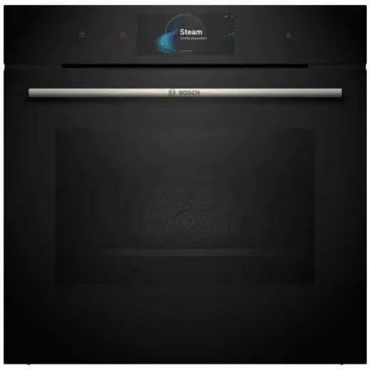 Bosch HSG7584B1 horno eléctrico, instalación empotrada, función de vapor, 1L, 60 x 60 cm, Horno de Vapor Inteligente Empotrado, Depósito de Agua, Plus