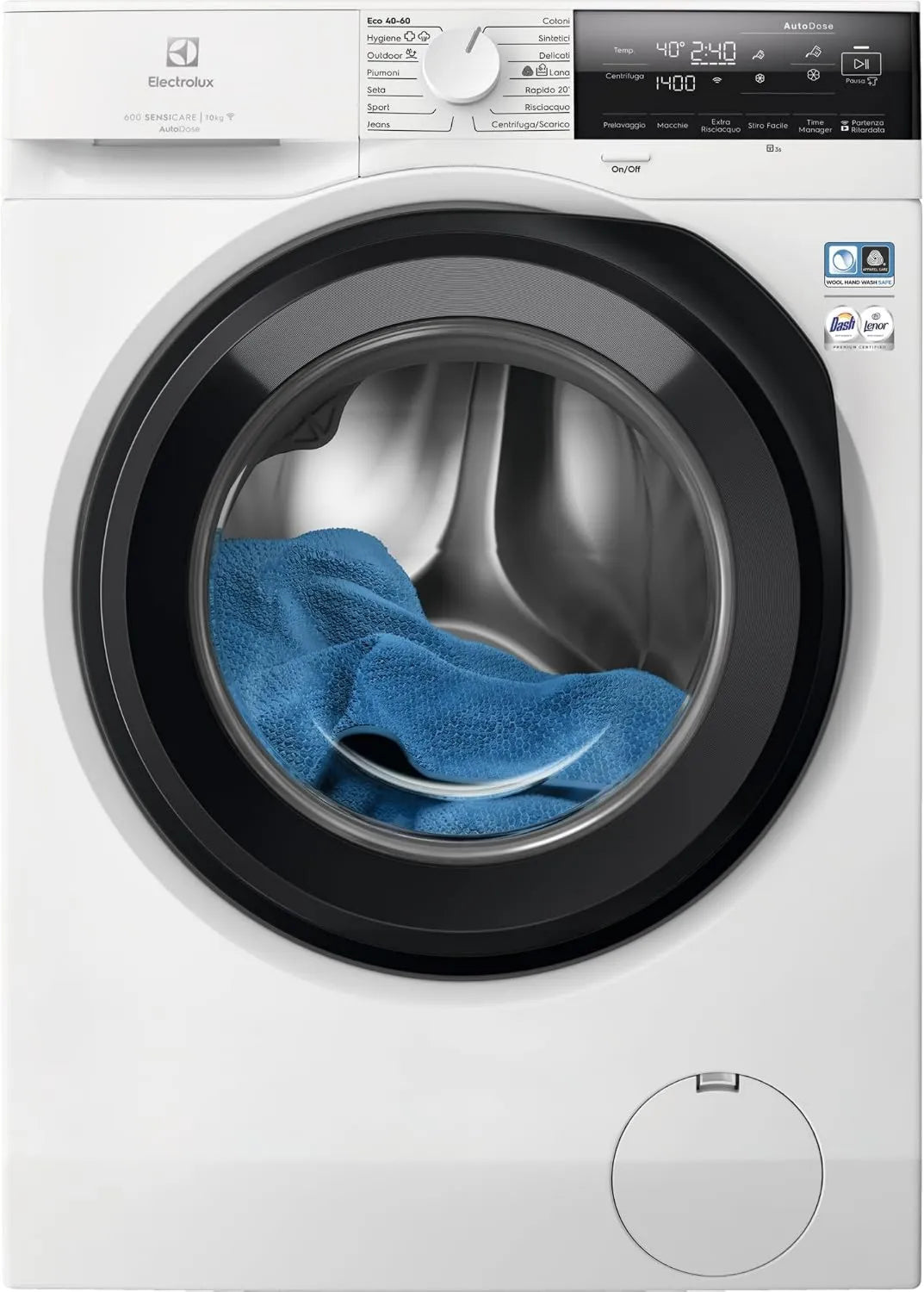 Electrolux lavadora, 10 kg, carga frontal y programas de lavado